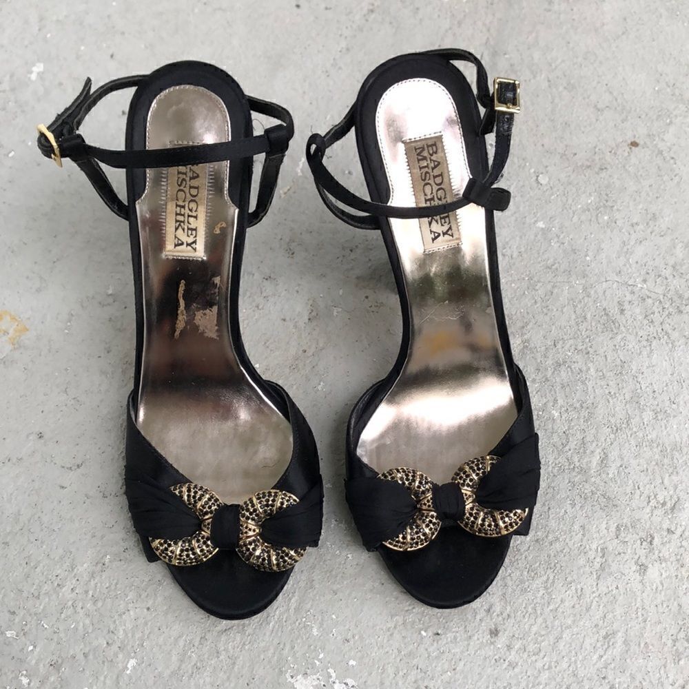 Jeweled Badgley Mischka heels